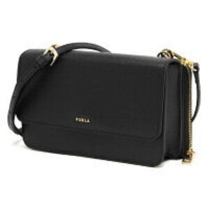 Furla Riva Shoulder Bag Long Wallet Clutch Black